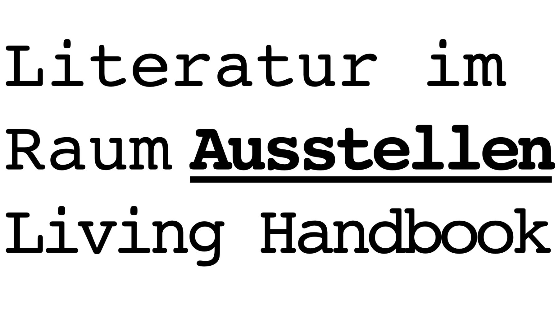 Living Handbook Literaturausstellungen