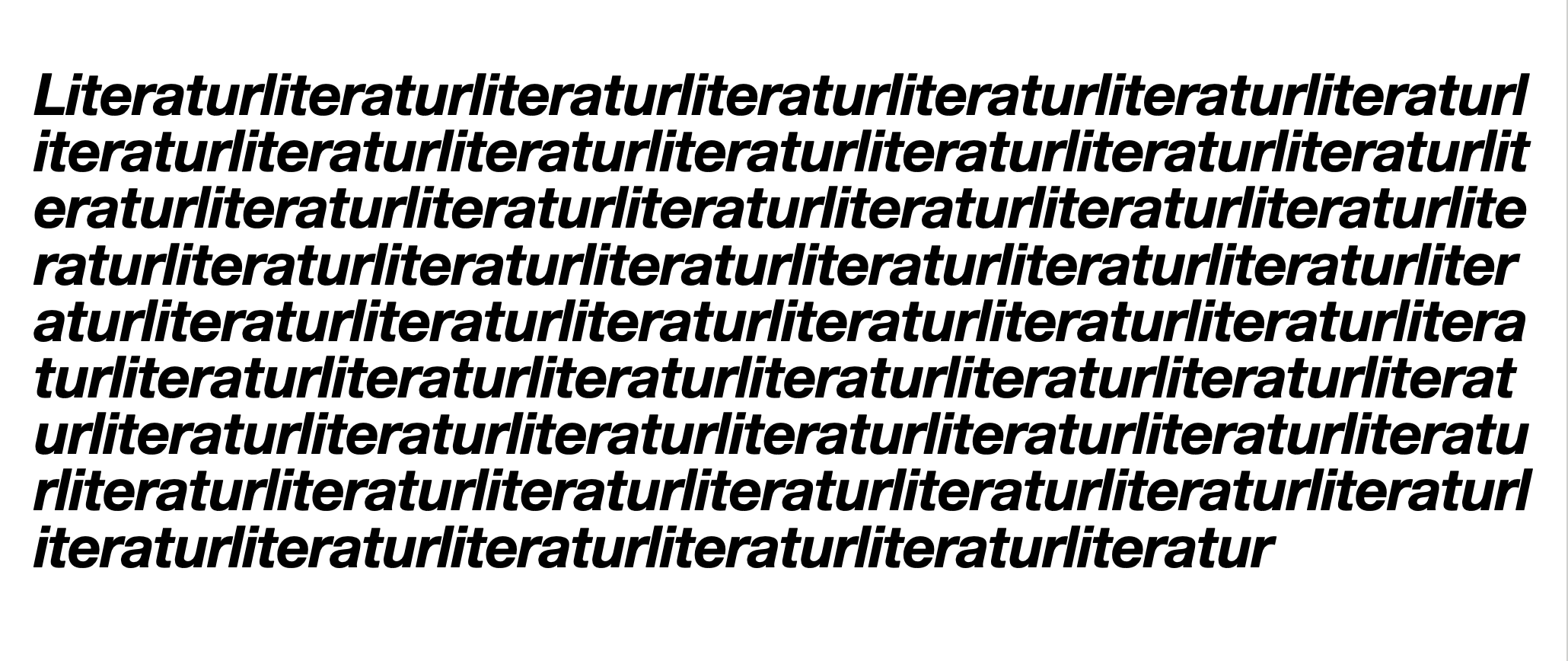 Literaturliteratur